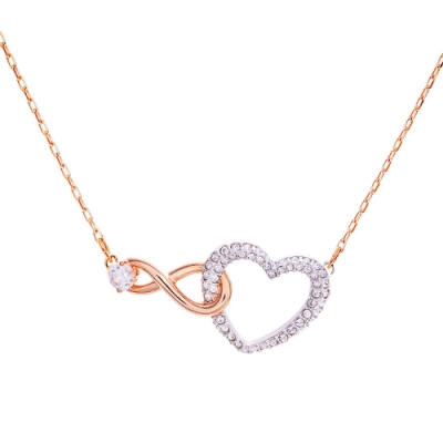 SWAROVSKI INFINITY HEART水晶項鍊