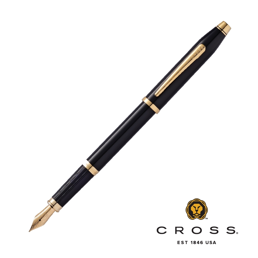 CROSS Classic Centyry II 新世紀 亮黑23K金夾 鋼筆