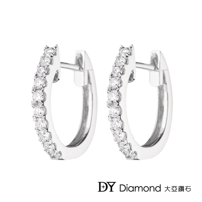 DY Diamond 大亞鑽石 18K金 經典鑽石耳環