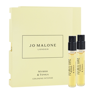 Jo Malone 沒藥與零陵香芳醇古龍水 針管小香 1.5ml (紙卡版) 超值2入香水 Myrrh & Tonka Colonge Intense