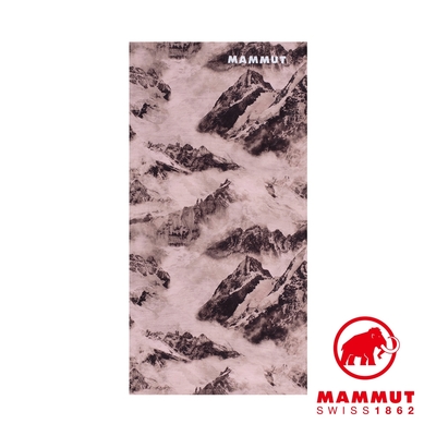 【Mammut 長毛象】Peaks Neck Gaiter 防曬快乾頭巾 玫瑰粉 #1191-01380