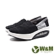 W&M(女)BOUNCE減壓氣墊款 增高厚底休閒鞋 女鞋-黑色(另有藍色) product thumbnail 1