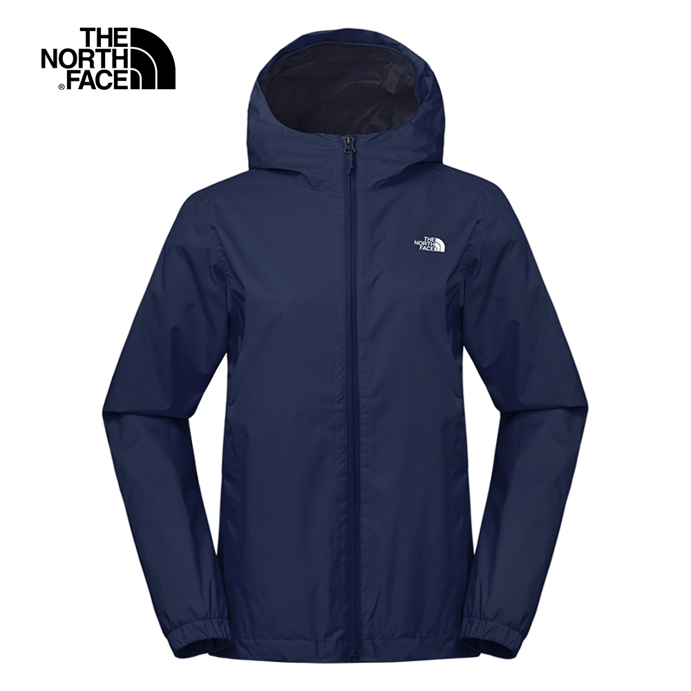 The North Face北面女款藍色防水透氣連帽衝鋒衣｜3L8LH2G