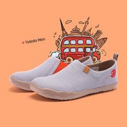 uin 西班牙原創設計 男鞋 帆布鞋 懶人鞋 托萊多素色休閒鞋M0101040