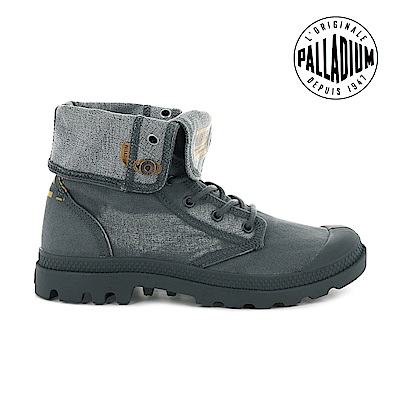 Palladium PALLADENIM BAGGY單寧帆布靴-男-鐵灰