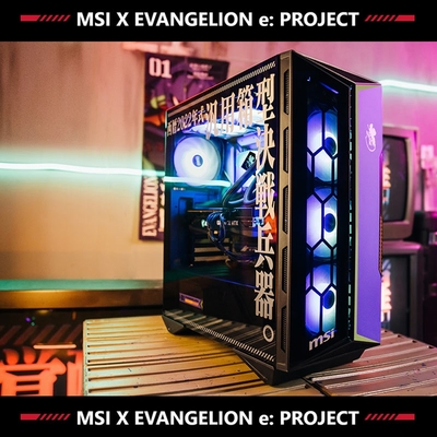 MSI X EVANGELION e: PROJECT 福音戰士 【微星B660平台】i9十六核RTX3060水冷電競電腦