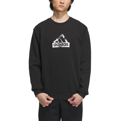 【Adidas 愛迪達】 TH LOGO SWT 圓領長袖T恤 男 - IT3961