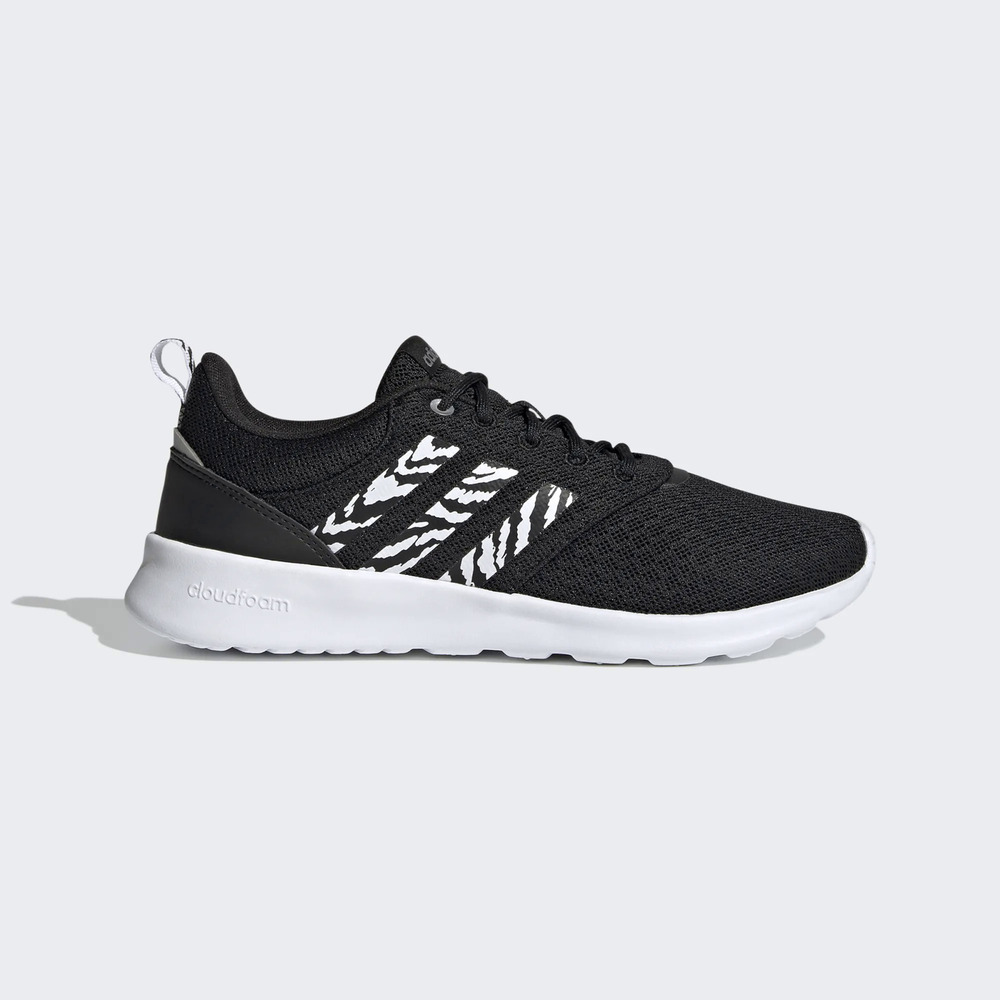 Adidas QT Racer 2.0 [H00602] 女 休閒鞋 運動 基本款 斑馬紋 穿搭 舒適 愛迪達 黑白