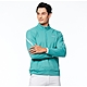 【Lynx Golf】男款吸溼排汗抗UV內刷毛保暖舒適夜光織帶凹凸印造型長袖立領POLO衫(二色) product thumbnail 7
