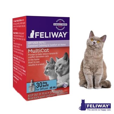 FELIWAY 費利威 CLASSI貓咪費洛蒙 多貓好朋友補充瓶 48ml 2罐