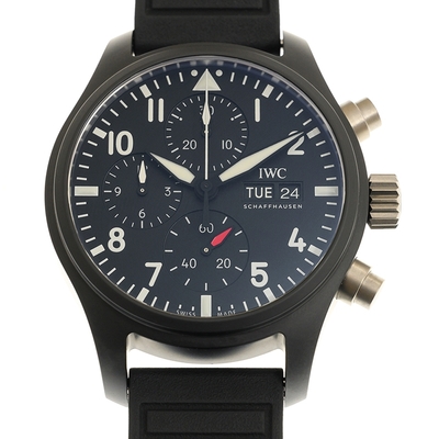 IWC 萬國錶 飛行員TOP GUN 海軍空戰部隊橡膠腕表( IW389401)x41.9mm