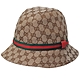 Gucci  CAPPELLO WO 義大利製GG LOGO緹花布漁夫帽(經典駝/411790) product thumbnail 1