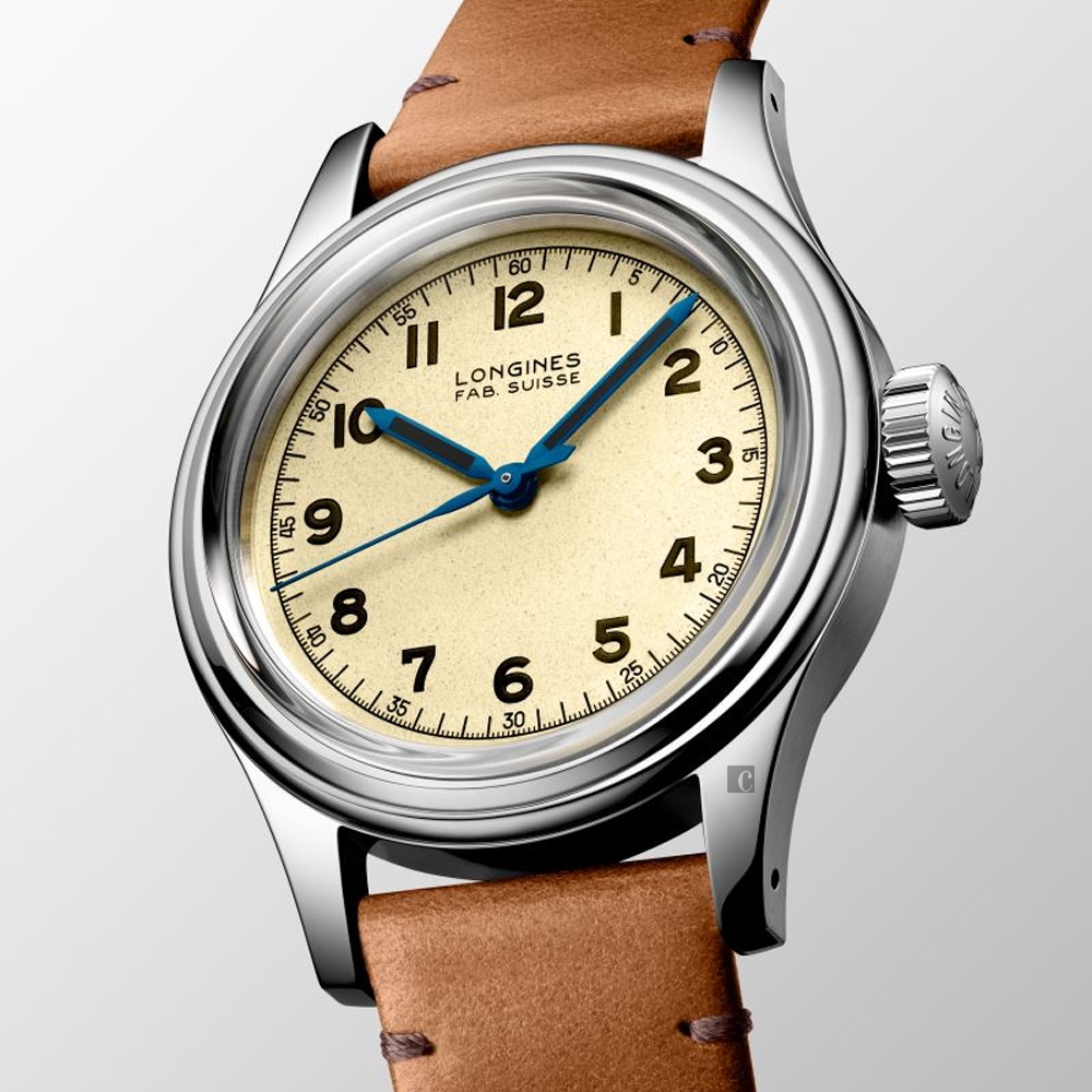 LONGINES 浪琴 官方授權 Heritage 法國海軍復刻機械錶-38.5mm L2.833.4.93.2