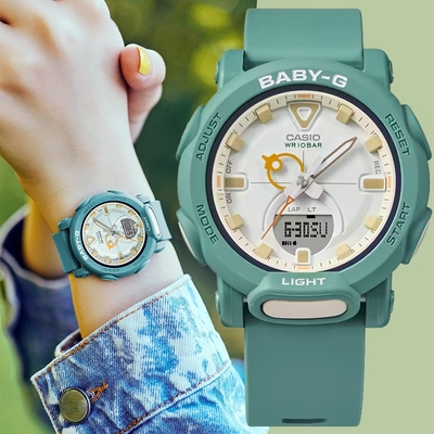 CASIO 卡西歐 BABY-G 戶外風格手錶 送禮推薦-湖水綠 BGA-310RP-3A