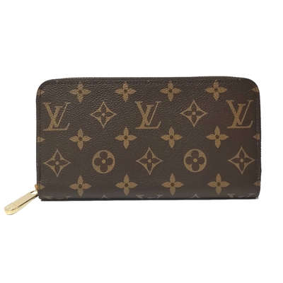 【Louis Vuitton 路易威登】M41894 經典Monogram帆布ㄇ字拉鍊長夾(粉色)