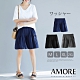 【Amore女裝】夏日百搭棉麻寬鬆素色褲裙 product thumbnail 1