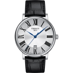 TISSOT 天梭 官方授權 Carson 羅馬石英錶 送禮推薦-40mm T1224101603300