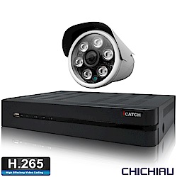 奇巧H.265 4路5MP iCATCH監控組含台製SONY1080P鏡頭*1