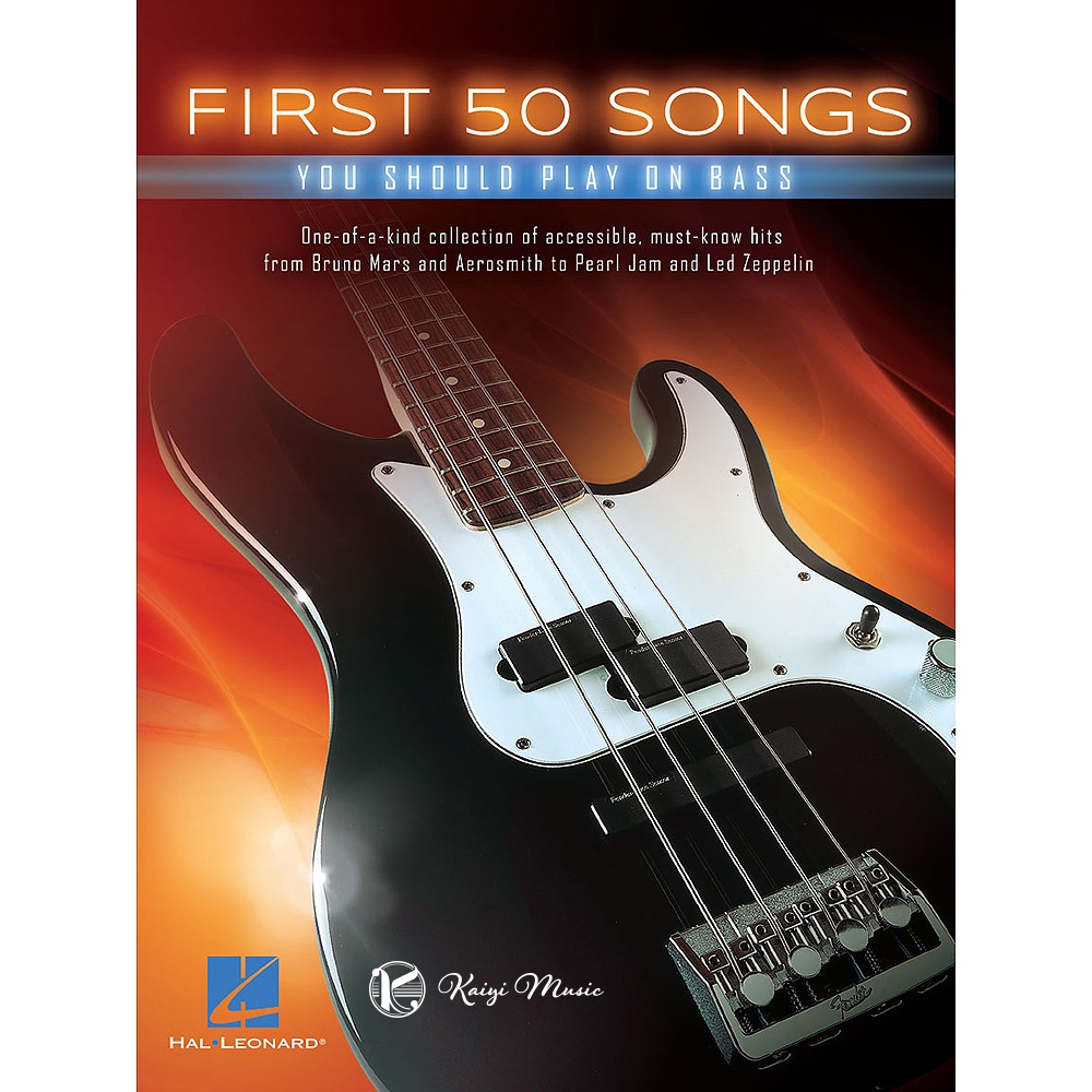 【凱翊︱HL】50首貝斯經典流行樂譜First 50 Songs You Should Play on Bass | 拾書所