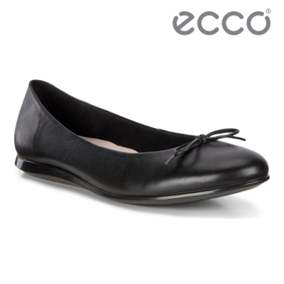 ECCO TOUCH BALLERINA 2.0 蝴蝶結精美簡約平底鞋 女鞋 黑色