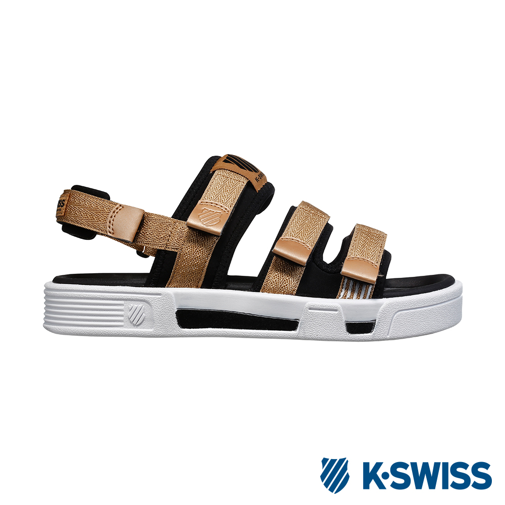 K-SWISS Trini Strap Sandal 休閒涼鞋-女-香檳金/黑