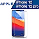 iPhone 12 / iPhone 12 Pro (6.1吋) 高清透明鋼化玻璃保護貼膜/黑邊曲面滿版 product thumbnail 1