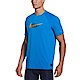Nike Script Logo [NESSC653-458] 男 T恤 短袖 上衣 防曬衣 抗UV 吸濕 排汗藍 product thumbnail 1