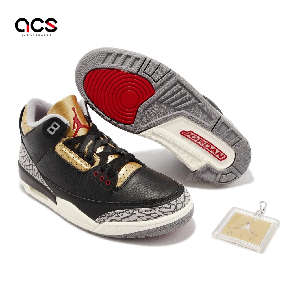 Nike Wmns Air Jordan 3 Retro 女鞋男鞋黑金Black Gold 喬丹3代CK9246