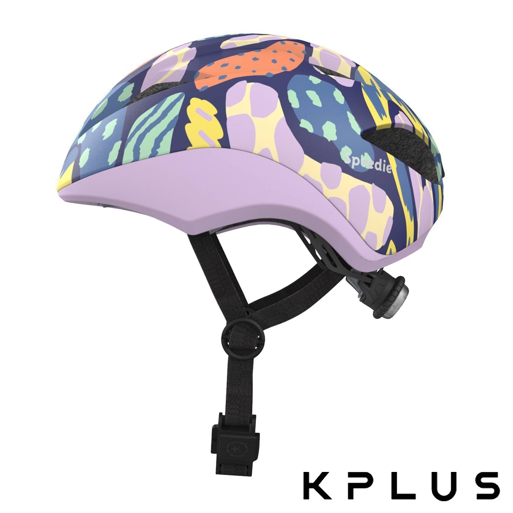 KPLUS SPEEDIE空力型彩繪版 兒童休閒運動安全帽-幻想紫
