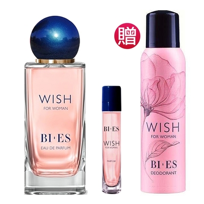 Bi-es 芳心之願女性淡香水100ml(贈)同款隨身香氛15ml+同款香氛噴霧