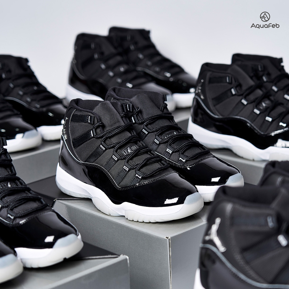 Nike Air Jordan 11 Jubilee 黑白喬丹銀飛人XI 25TH Anniversary