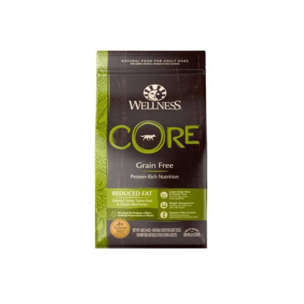 WELLNESS寵物健康-CORE無穀系列-成犬-低卡健康食譜 24LBS/10.9KG (贈 全家禮卷150元)