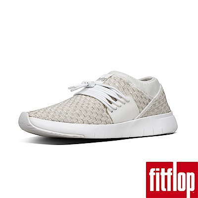 FitFlop STRIPKNIT LACE UP SNEAKERS-都會白