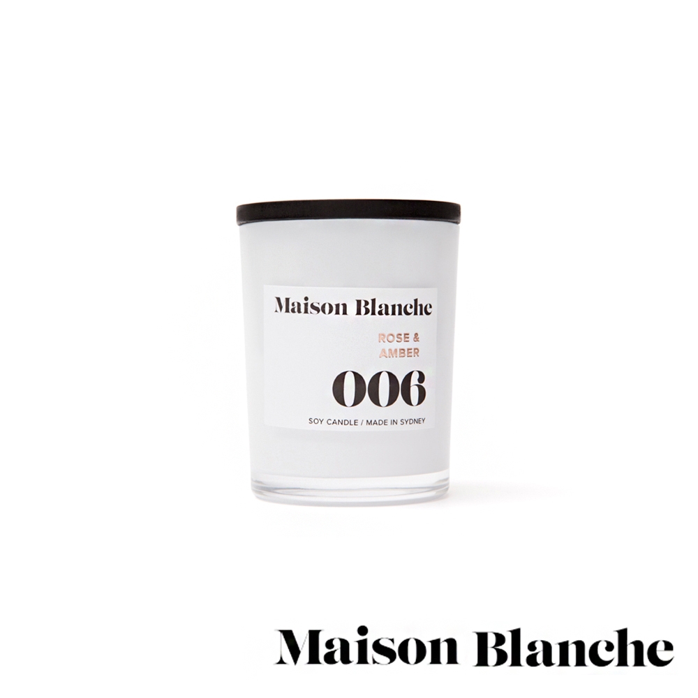 澳洲 Maison Blanche 玫瑰＆琥珀 Rose & Amber 60g 香氛蠟燭