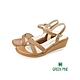 GREEN PINE夏日編織楔形涼鞋淺棕色(00141526) product thumbnail 1