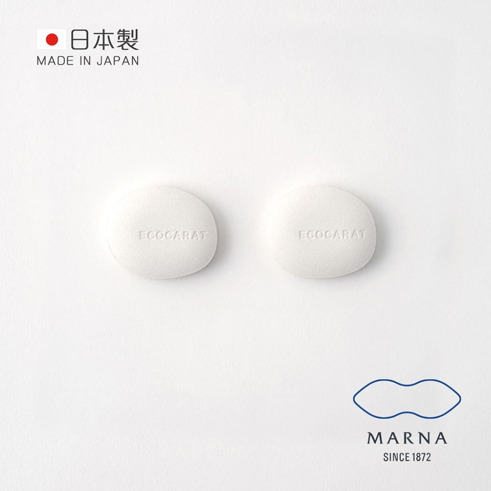 日本MARNA 日製ECOCARAT 天然多孔陶瓷5倍吸濕調節乾燥石-2入組 (糖罐/鹽罐/調味罐/不結塊)