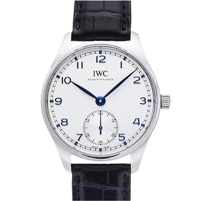 IWC 萬國錶 Portuguese 葡萄牙系列自動皮帶表(IW358304)x藍數字x40.4mm