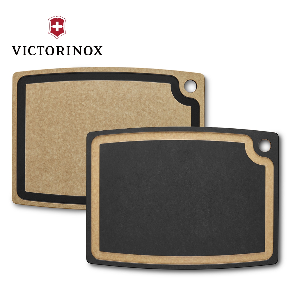 VICTORINOX 瑞士維氏 Gourmet 系列砧板（中）棕色/黑色