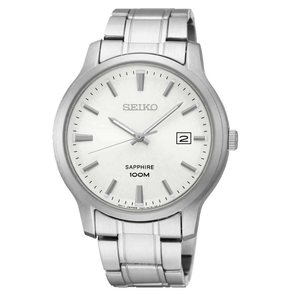 SEIKO精工  午前仕事日常石英腕錶-白面x41mm-SGEH39P1