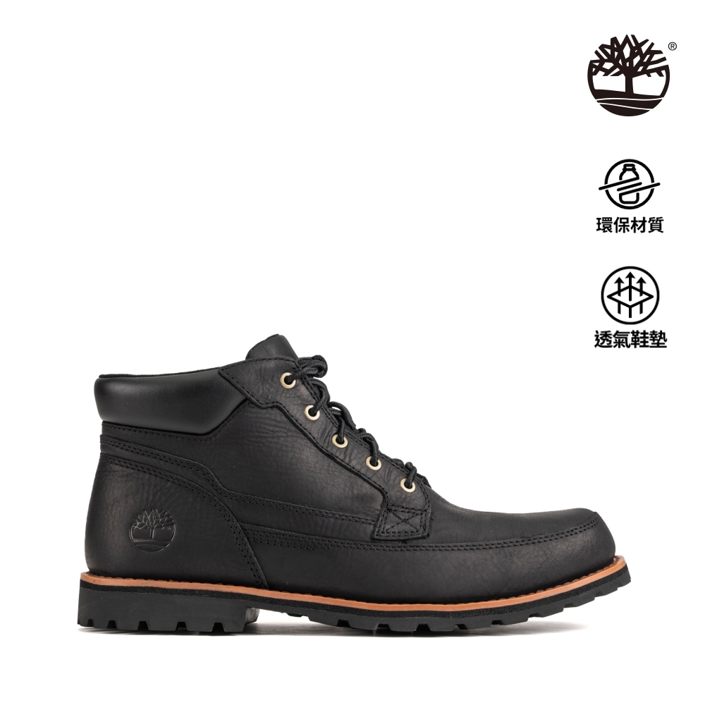 Timberland 男款黑色全粒面皮革中筒靴|A6581015 | 靴子| Yahoo奇摩購物中心