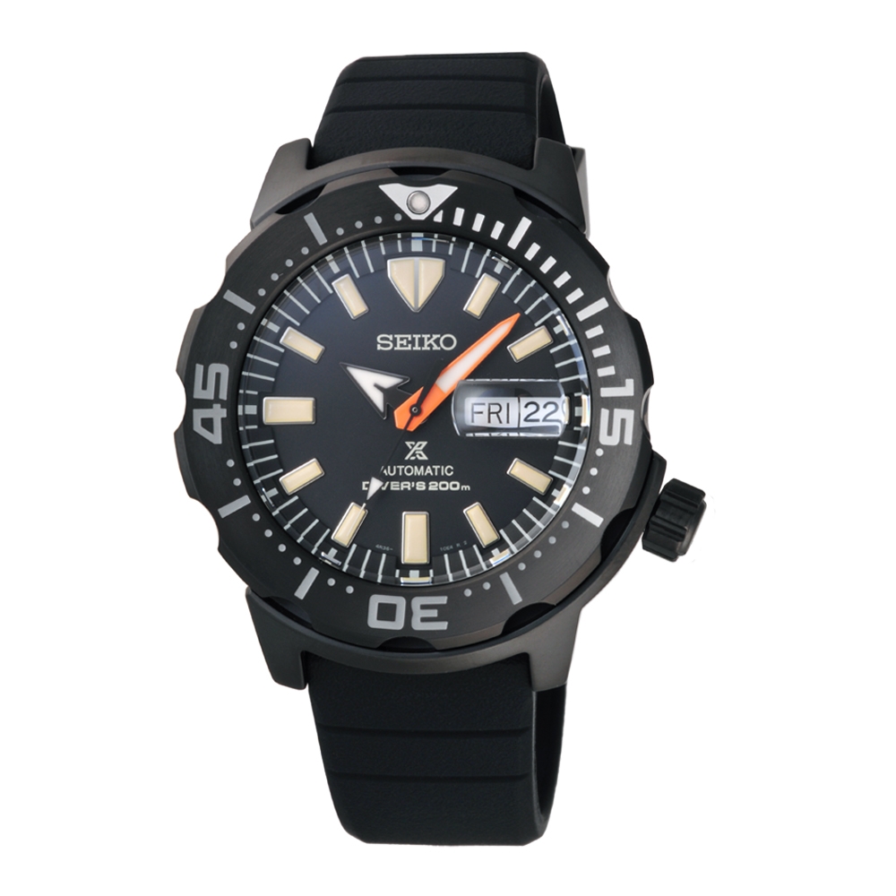 SEIKO PROSPEX 黑潮夜潛機械腕錶-黑-SRPH13K1-43mm