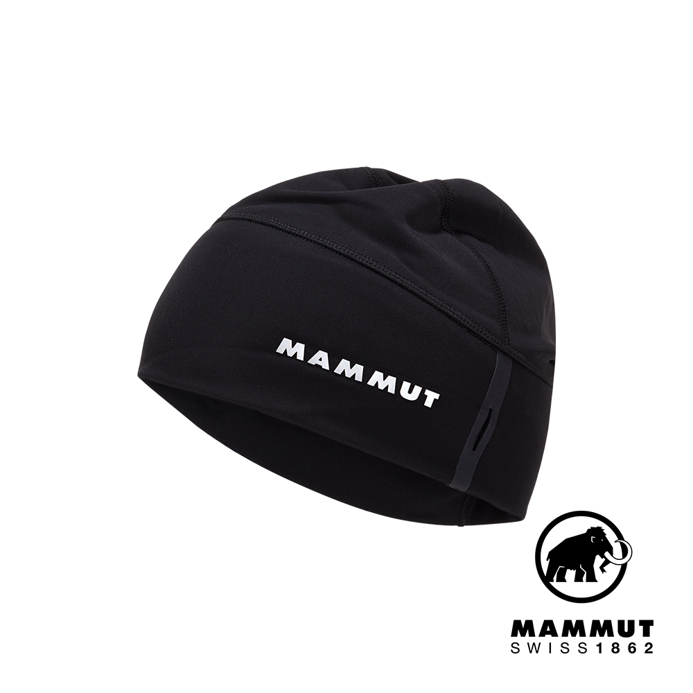 【Mammut】Aenergy Beanie 輕量彈性快乾豆豆帽 黑色 #1191-00470