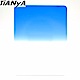 Tianya天涯100藍漸層藍漸變藍SOFT Z型方型鏡片-料號T108S(藍色-無色透明;相容法國Cokin高堅Z系列方形濾鏡)漸層濾鏡漸層減光鏡 product thumbnail 1