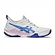 Asics Blast FF 3 [1072A080-101] 女 羽球鞋 運動 比賽 訓練 襪套式 穩定 包覆 白藍粉 product thumbnail 1