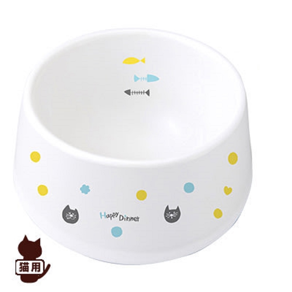 【MARUKAN】MK 加高陶瓷碗-貓用 (CT-415)(購買第二件都贈送寵物零食*1包 )
