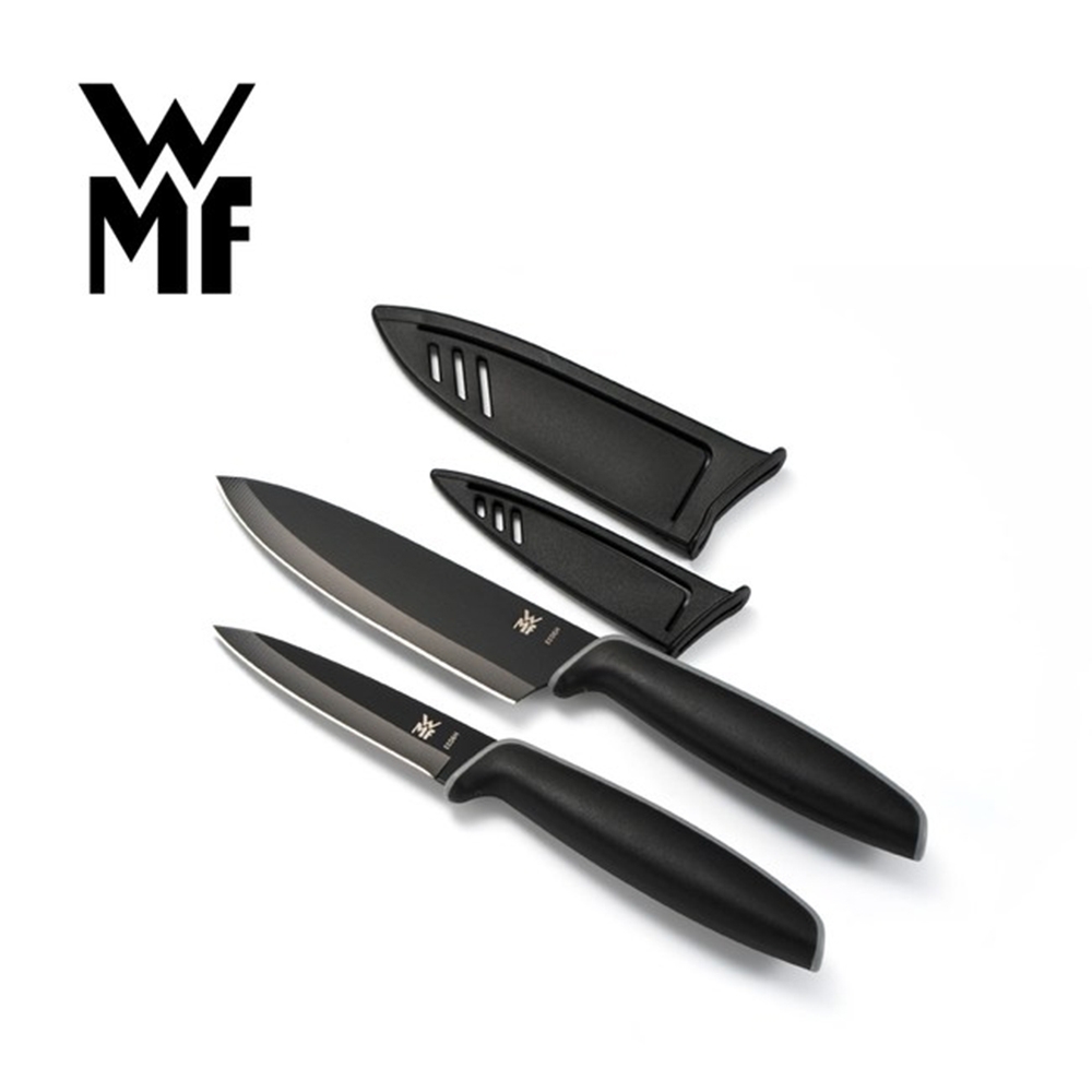 WMF TOUCH 不鏽鋼雙刀組(附刀套)(9CM+13CM)(黑/紅2色可選) product image 1