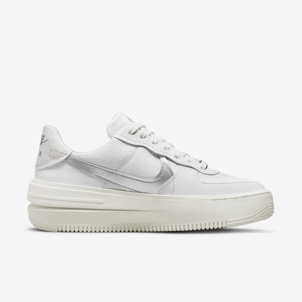 Nike Wmns AF1 PLT.AF.ORM [DJ9946-101] 女休閒鞋運動經典厚底穿搭白銀