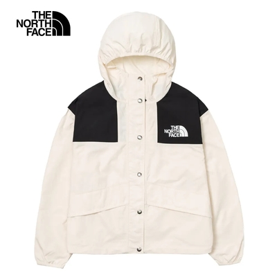 The North Face W 86 MOUNTAIN WIND JKT 女風衣外套-米白/黑-NF0A5JXOQLI