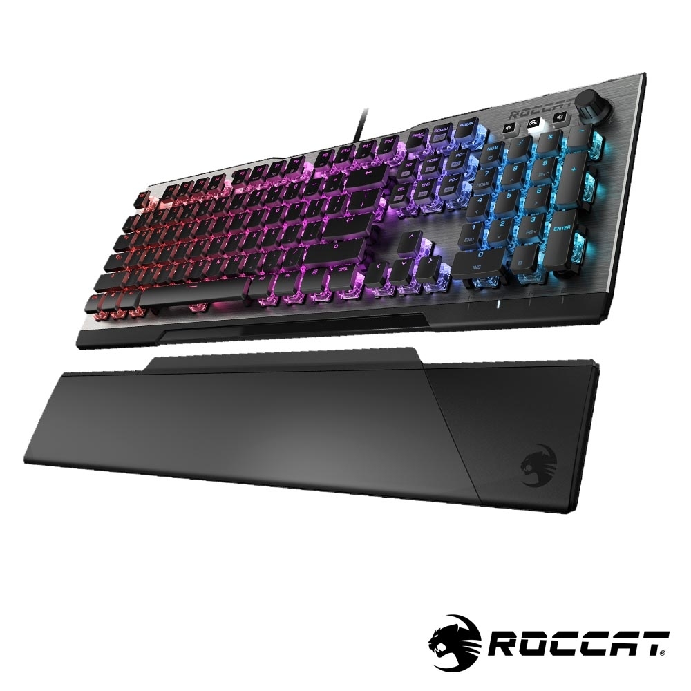 【ROCCAT】VULCAN 120 AIMO機械電競鍵盤-茶軸英文