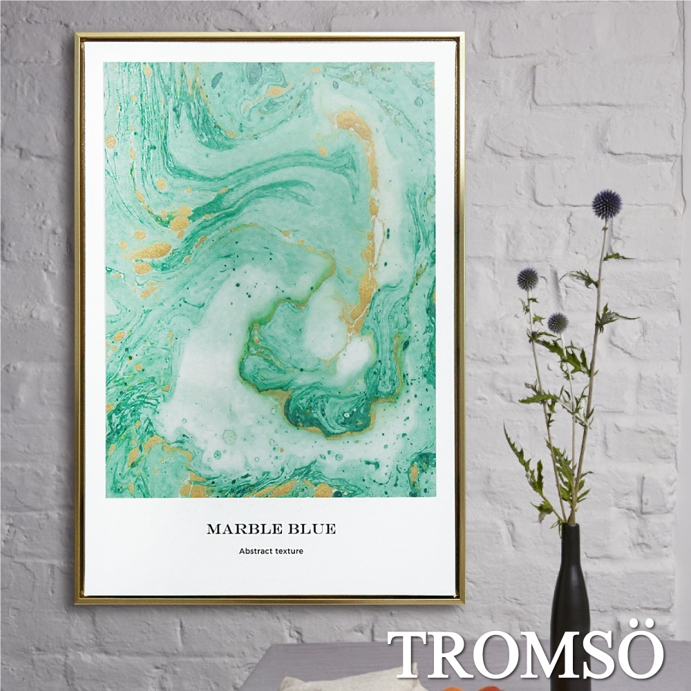 TROMSO北歐時代風尚有框畫-碧綠湖潮WA143